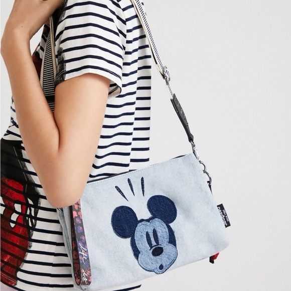 Desigual Disney Denim Crossbody - Picture 1 of 15